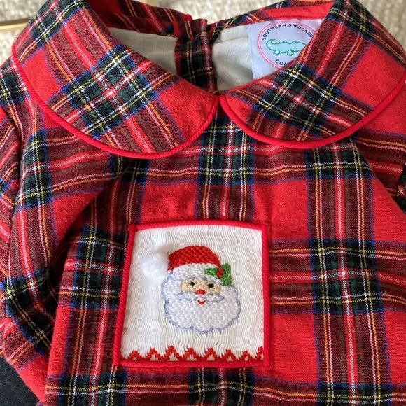 Smocked Santa Flannel Nightgown purchased from StellyBelly - Picture 3 of 6
